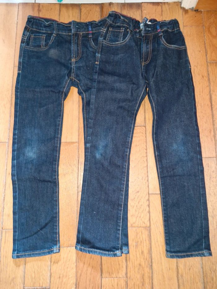 Lot de jean okaidi slim 8 ans
