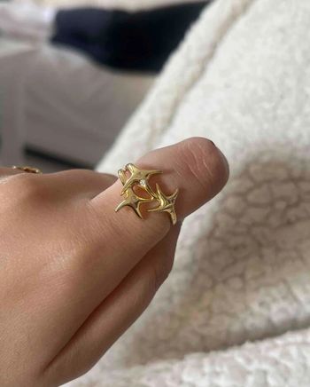 Bague dorée Inoxydable