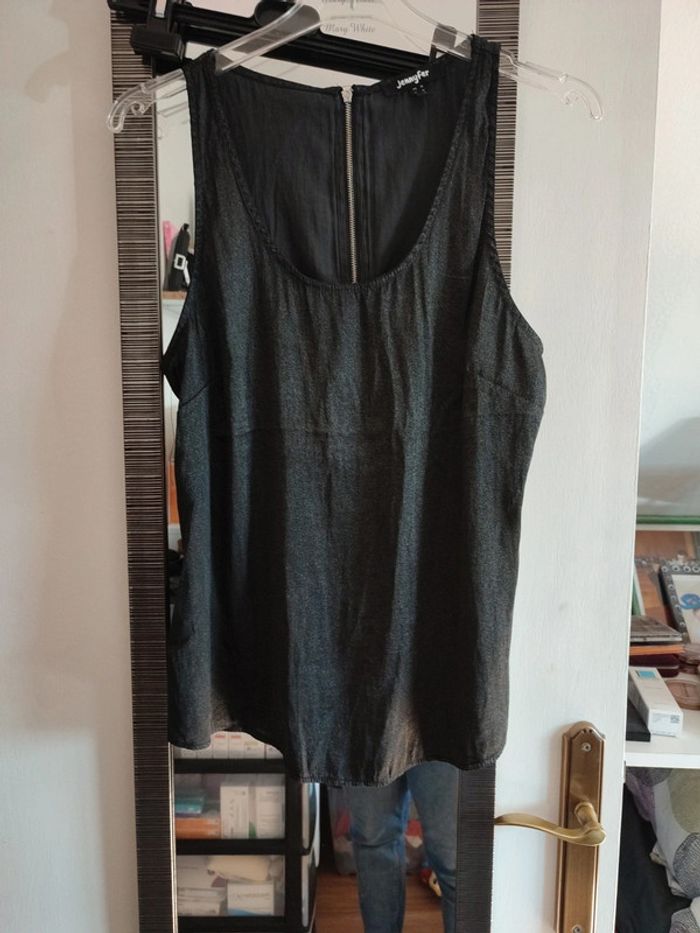 Débardeur noir pailleté