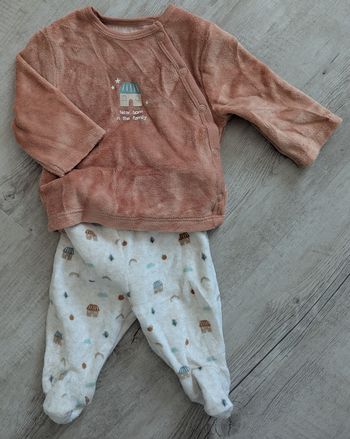 Pyjama velours 1 mois