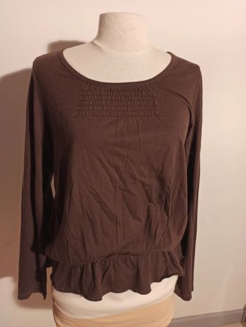 Haut manche longue marron