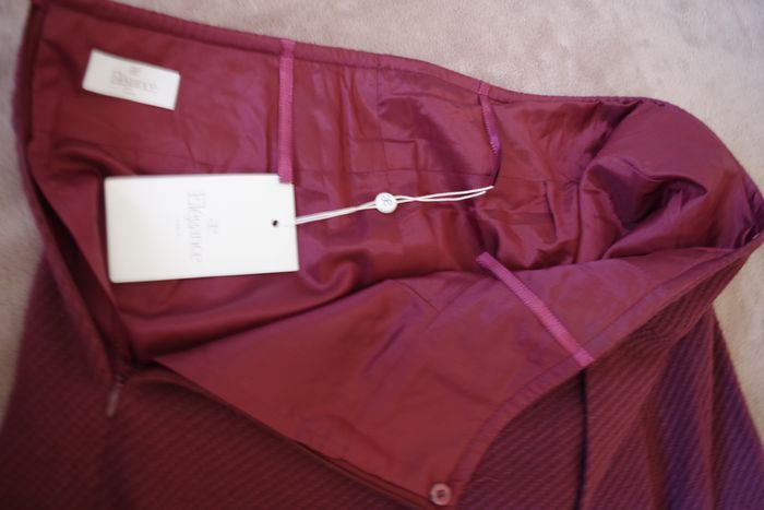 ELEGANCE PARIS - Jupe d'hiver bordeaux T42 - photo numéro 5