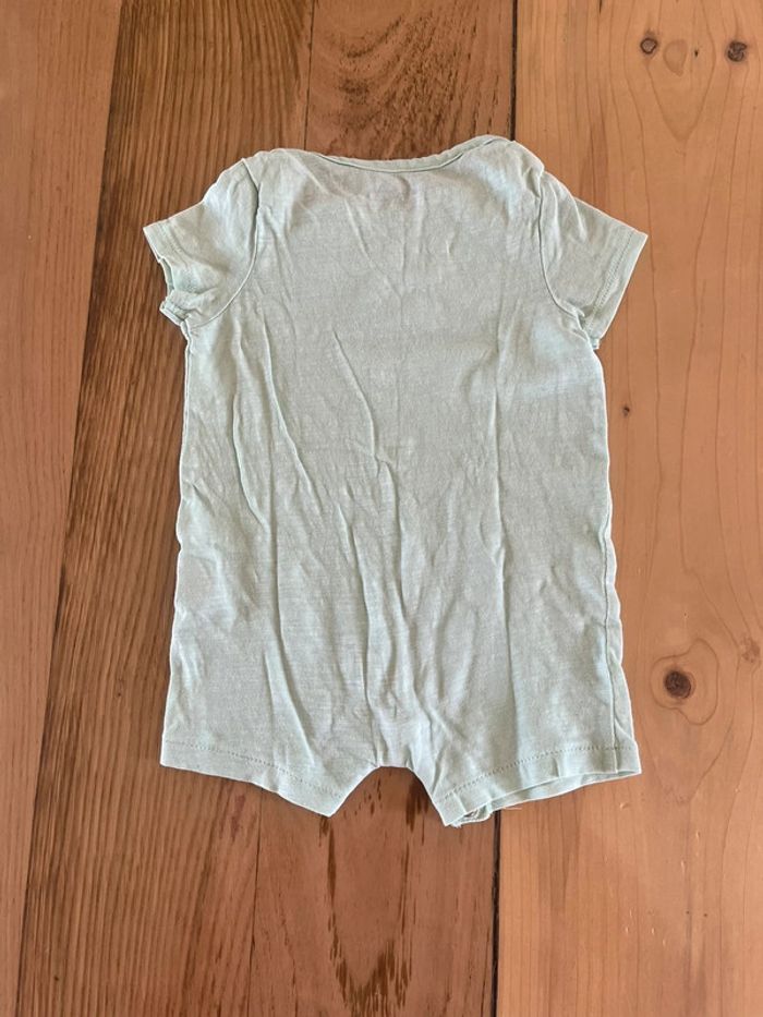 🌴 Combishort vert menthe Kiabi 6 mois garçon - photo numéro 2