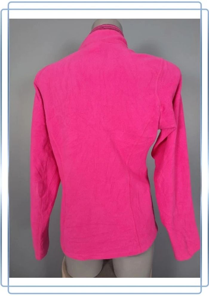 Polaire quart de zip the north face légère  femme / fuchsia taille M brodé 258 - photo numéro 7