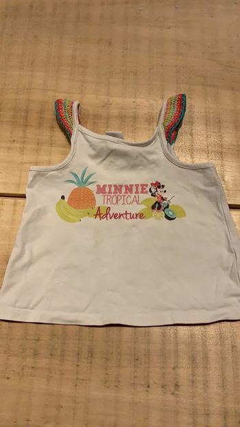 Tee-shirts à bretelle fini mini taille 24 mois