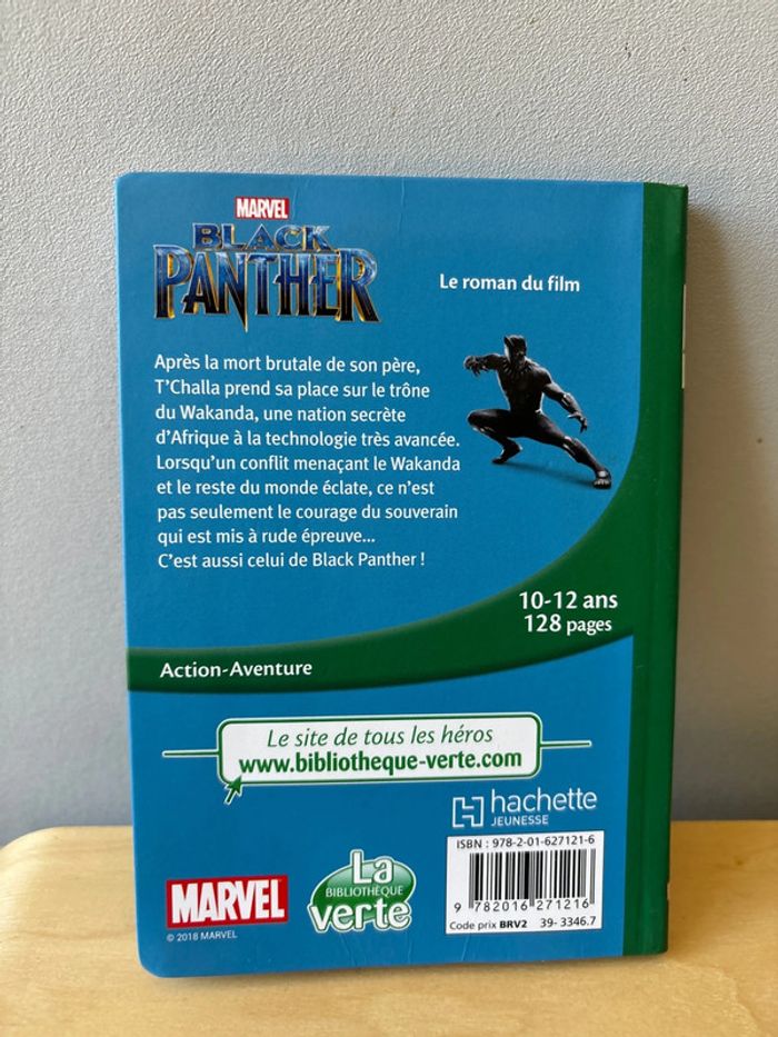 La bibliothèque verte #marvel la panthère noire - photo numéro 2