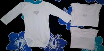 3 bodies manches longues 12 mois