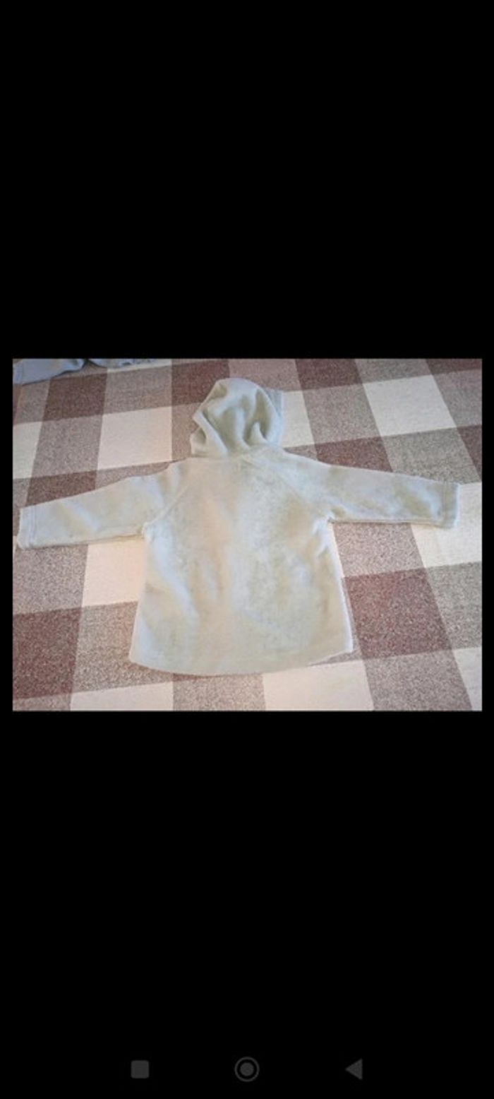 Gilet à capuche zippé gris Tex 6 mois neuf - photo numéro 3