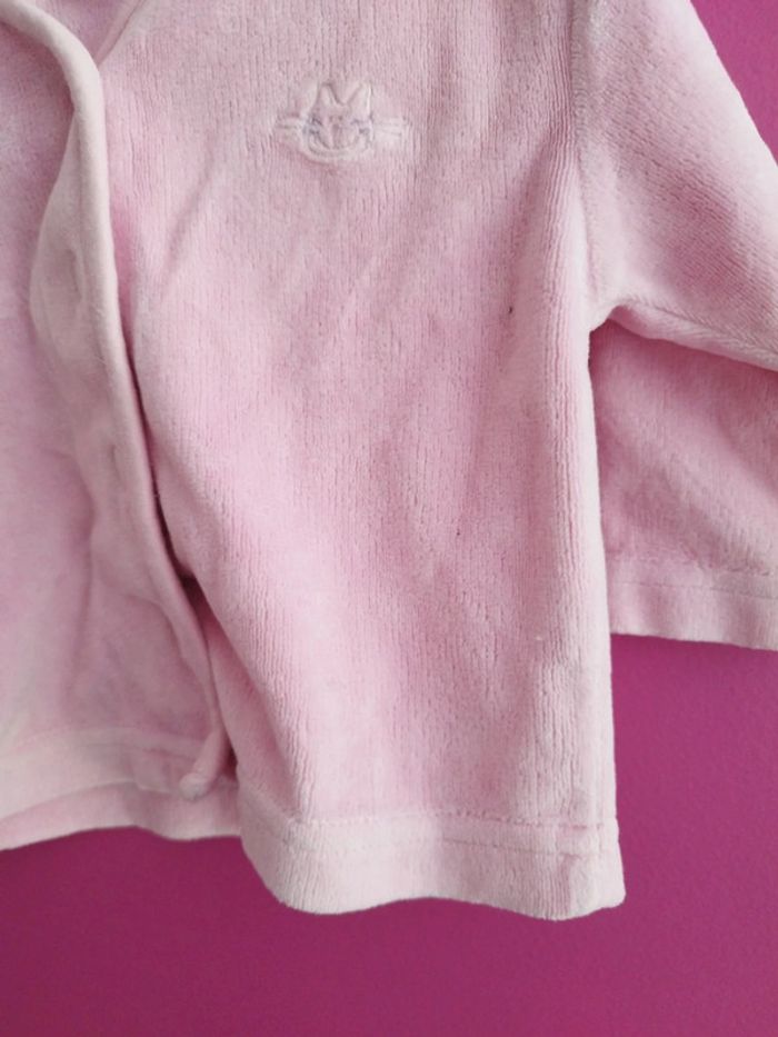 Gilet velours fille babibou taille 3 mois b7 - photo numéro 2