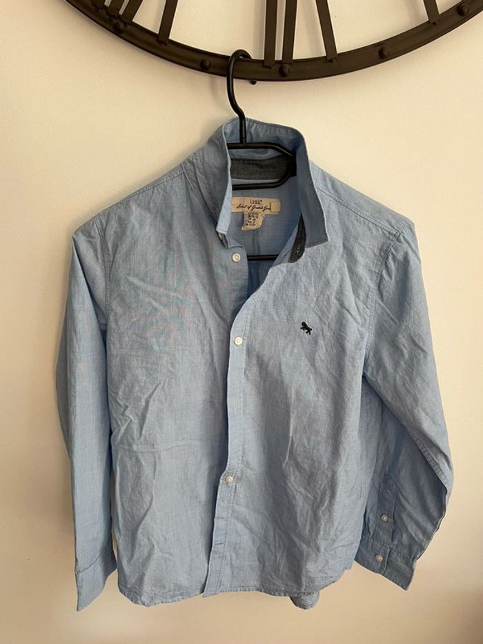 Chemise H&M bleue manches longue 12 ans