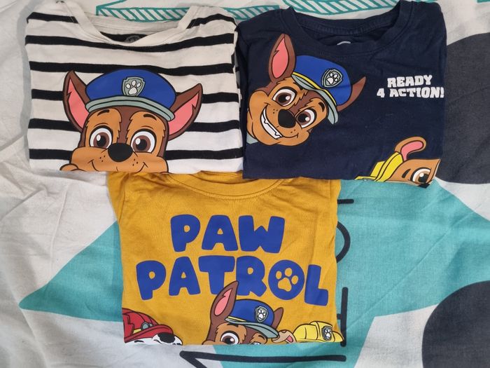 Lot t-shirts manches longues Pat Patrouille 3ans