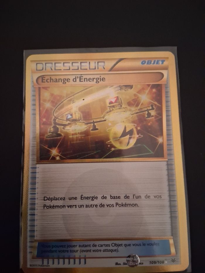 Carte pokemon échange d'énergie  109/108 Ciel Rugissant