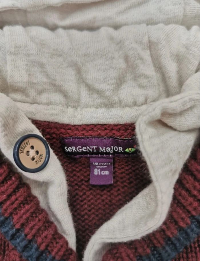 Gilet capuche Sergent Major 18mois - photo numéro 3