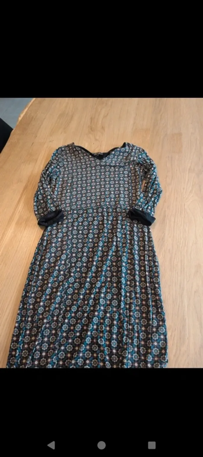 Robe longue femme robe a motifs king louie - photo numéro 3