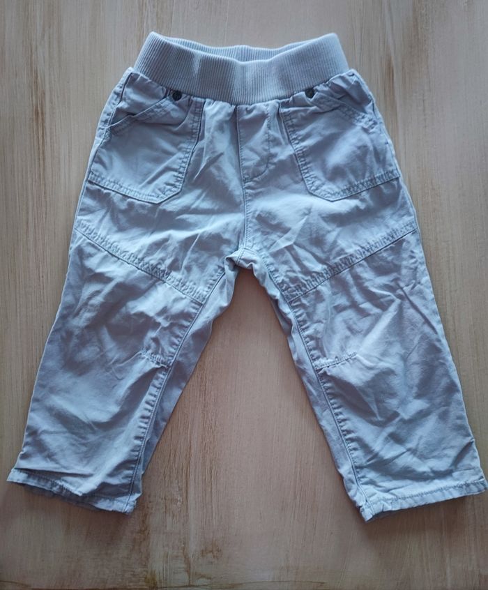 pantalon en toile gris