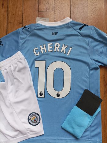 Kit adulte taille S Cherki Manchester City 2026 bleu domicile