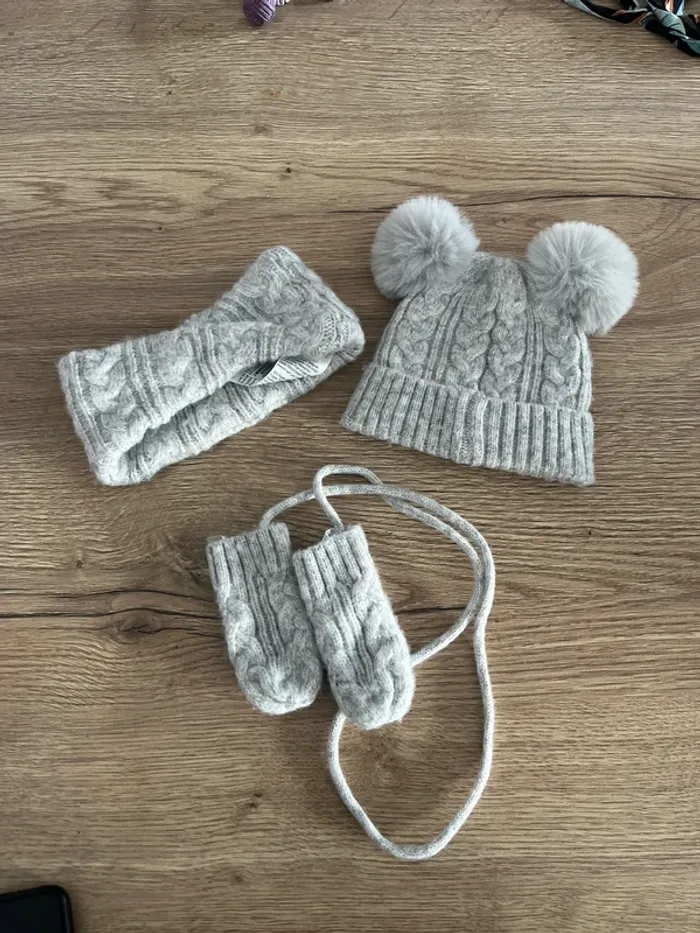 Ensemble Bonnet Bandeau Gant