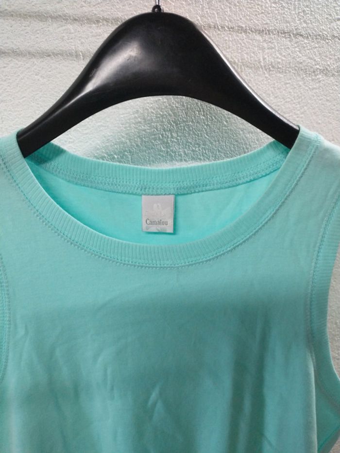 Débardeur Camaïeu vert taille 2 - photo numéro 2