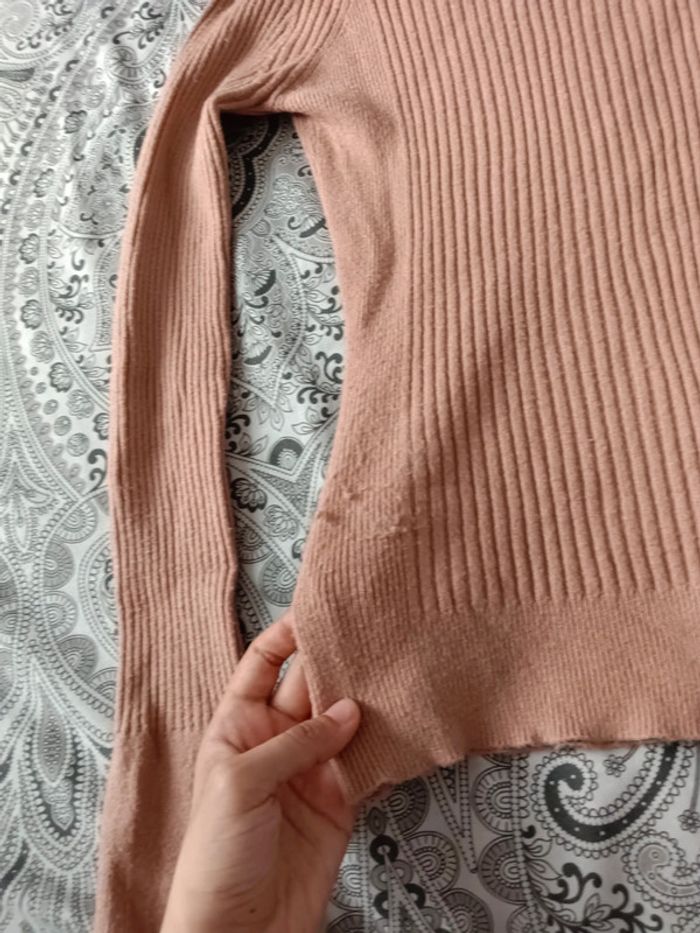 pull beige - photo numéro 4
