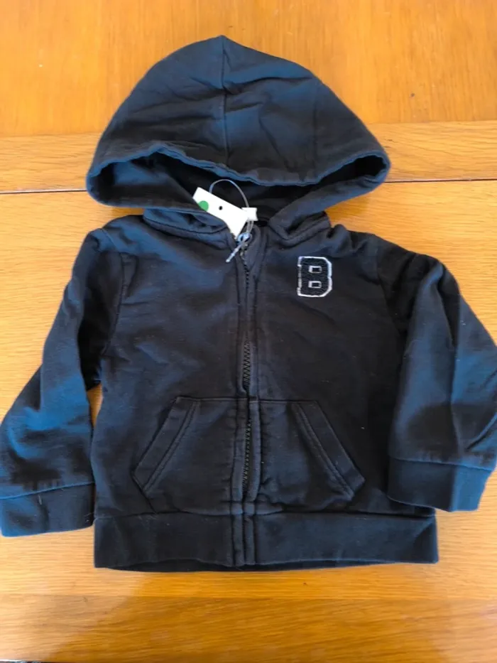 31076 veste zippée garçon 18 mois pomette