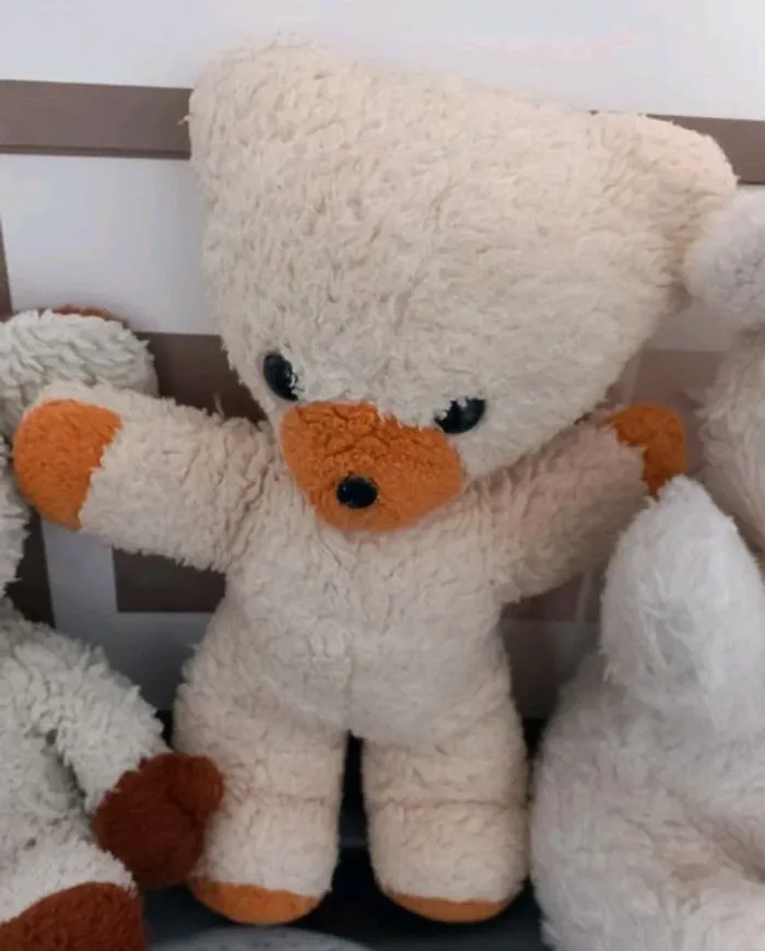 Lot de 3 peluches nounours vintage des années 80 - photo numéro 3