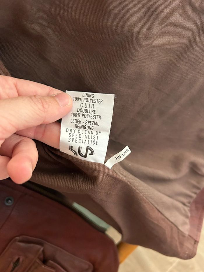 Gilet sans manche multipoches vintage Cuir XL - photo numéro 7