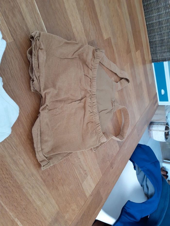 Ensemble salopette short et t shirt bebe - photo numéro 2