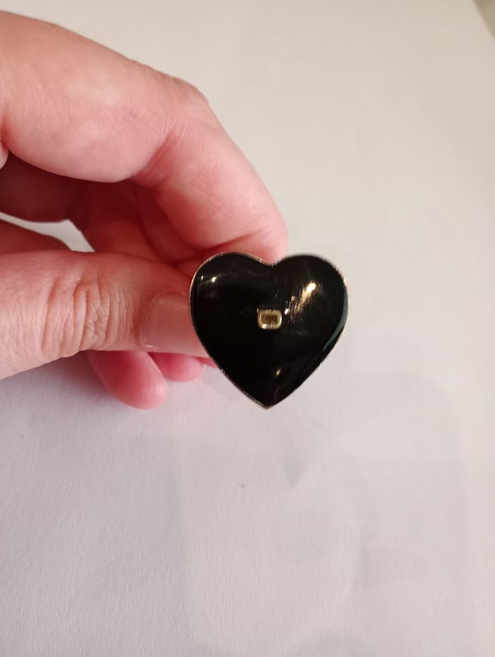 Bague coeur noir - photo numéro 4