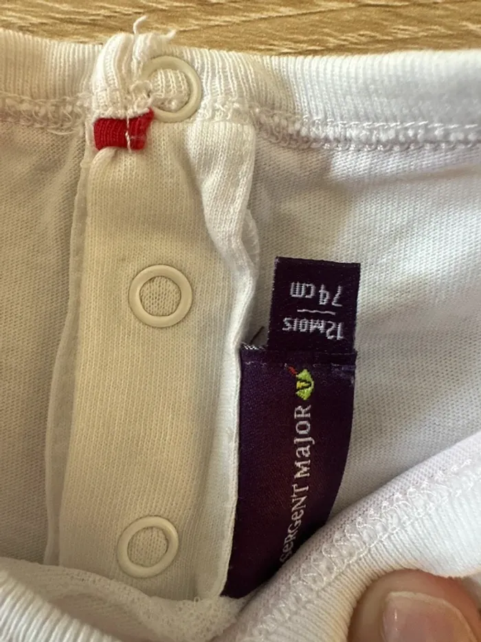 T-shirt manches longues blanc - photo numéro 3
