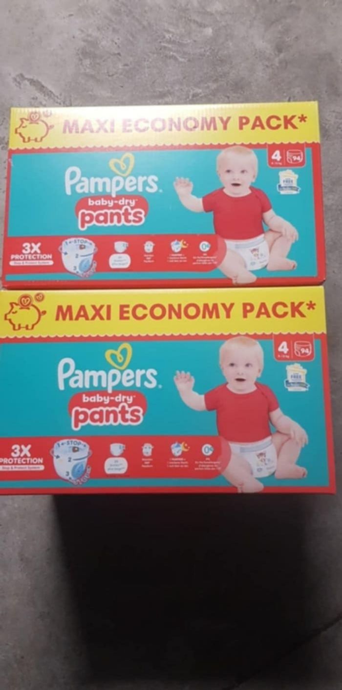 2 boîte de couche pampers pants taille 4 a 40€