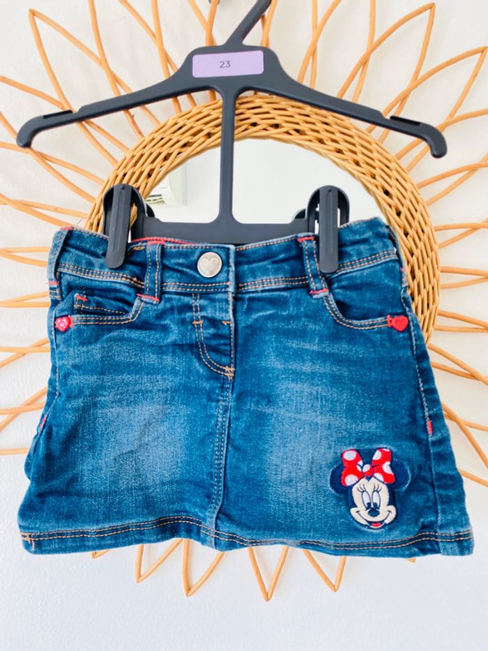 Jupe en jean Minnie 92 cm - photo numéro 2