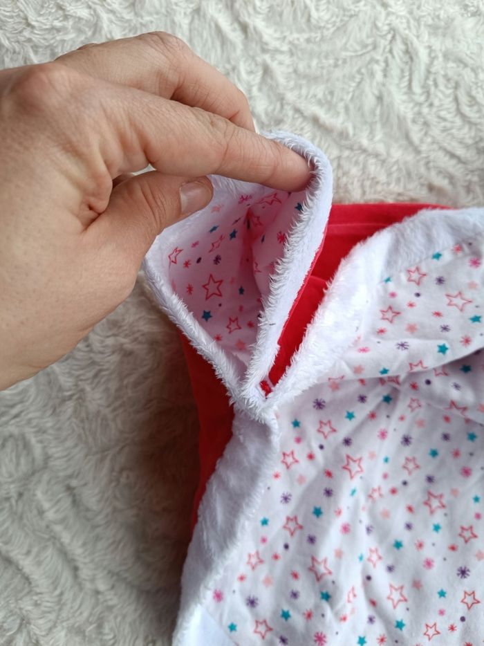 Poncho avec capuche Père Mère Noël étoile Fille 9 mois Orchestra - photo numéro 6