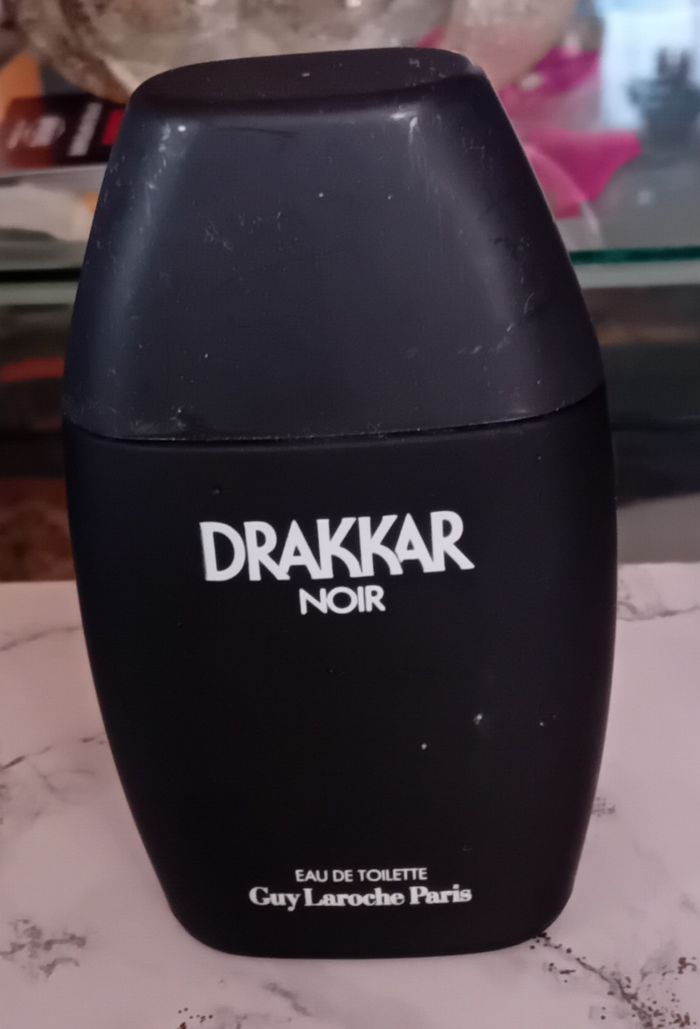 Flacon splash Eau de Toilette vintage Drakkar Noir Guy Laroche