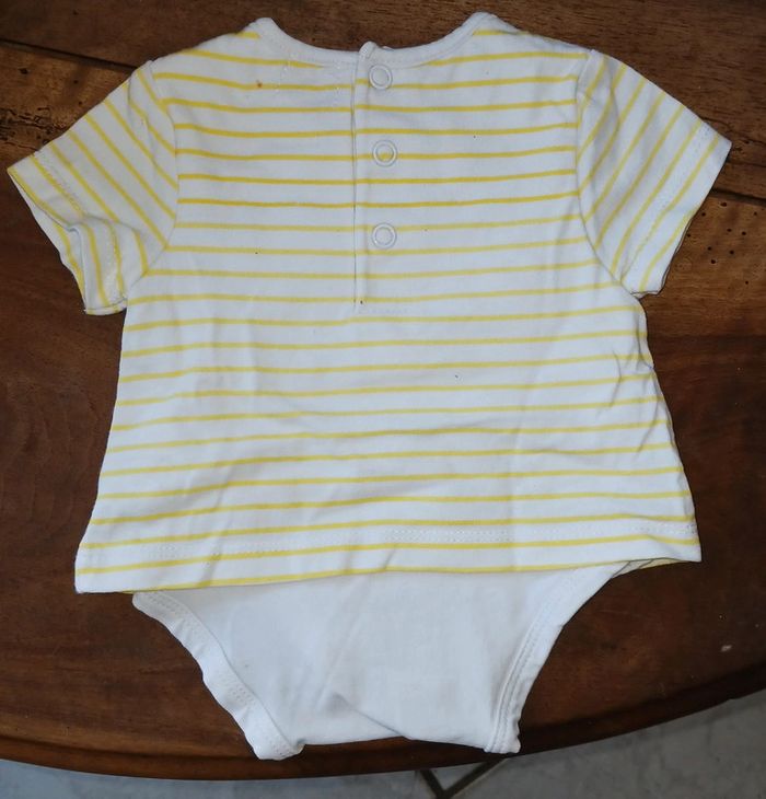 2 robes 👗 body bébé taille 1mois absorba - photo numéro 5