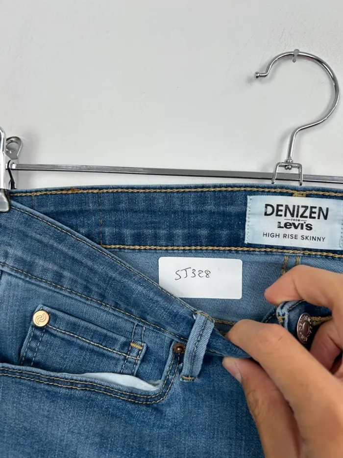 Jean Levi's Denizen Femme Bleu W29 L30 | High Rise Skinny | Taille FR38 | Très Bon État SJ328 - photo numéro 4