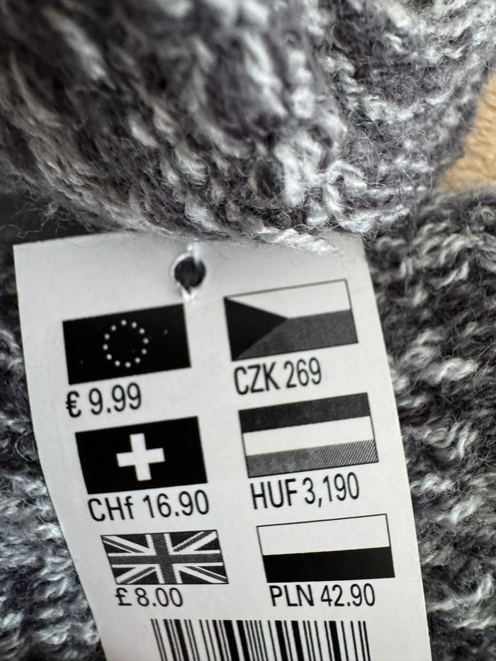 Gants moufles gris mouchetés noirs neuf Claire's - photo numéro 4