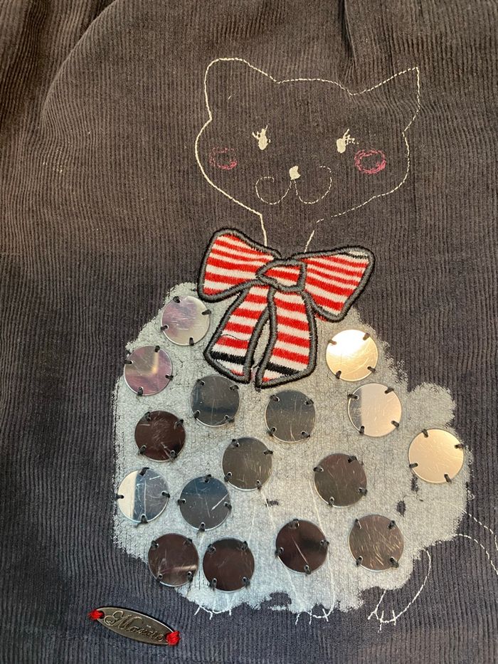 Robe grise avec sequins - photo numéro 4