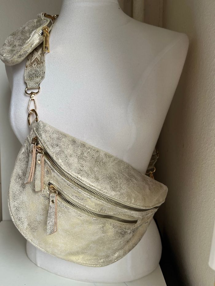 Sac banane bandoulière toile - photo numéro 3