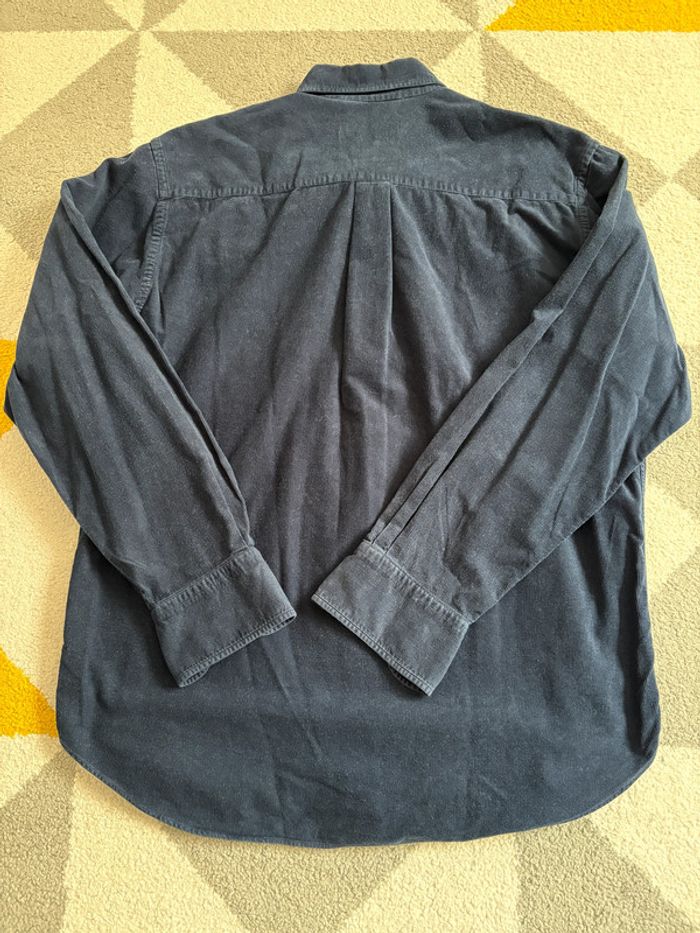 Chemise en velours côtelé Georges Rech | Bleu marine | Taille XL - photo numéro 3