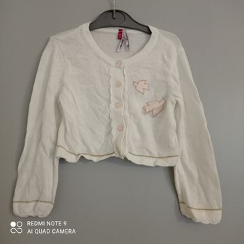 Boléro blanc 2ans