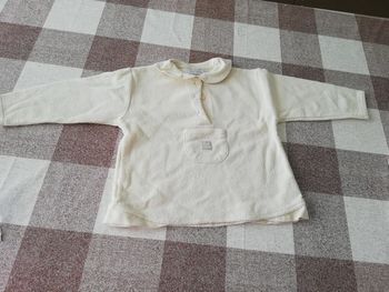 Pull 24 mois écru manches longues Kiabi