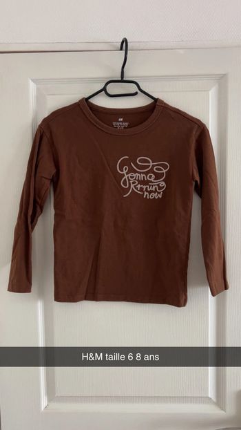 T shirt manche longue camel