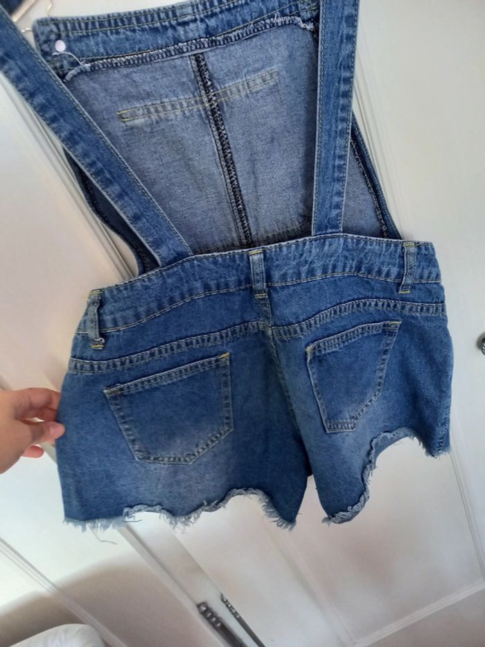 Salopette short jeans taille 40 - photo numéro 6