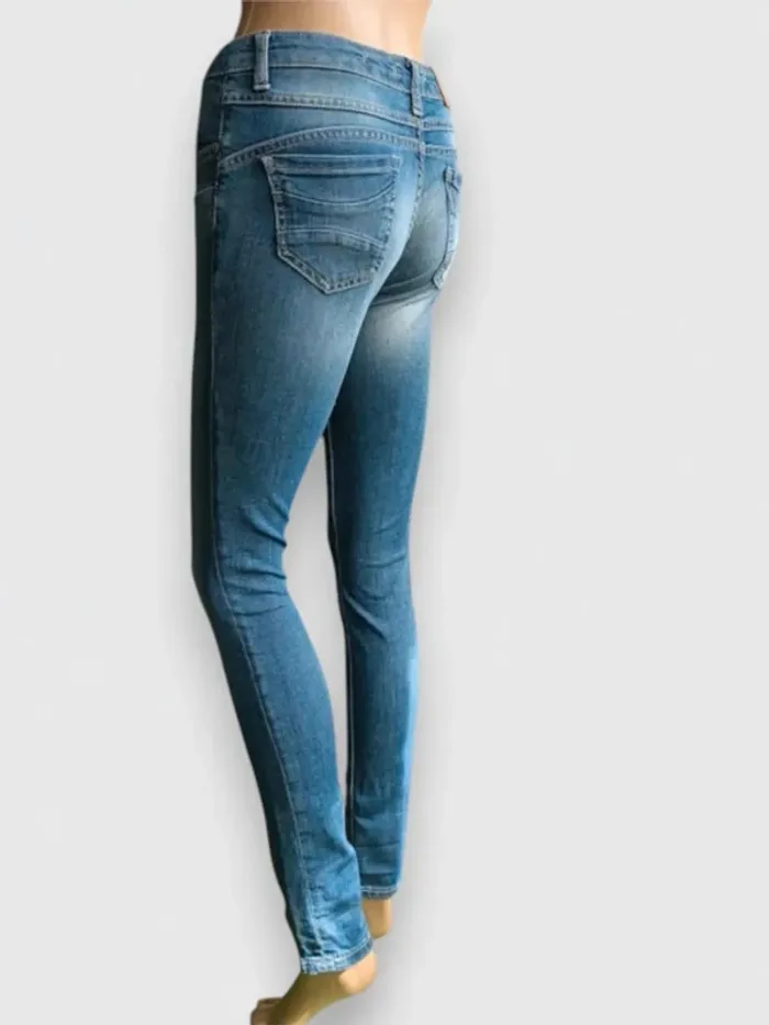 Jean PLEASE made italy ,coupe skinny ,taille basse ,texture sretch - photo numéro 7