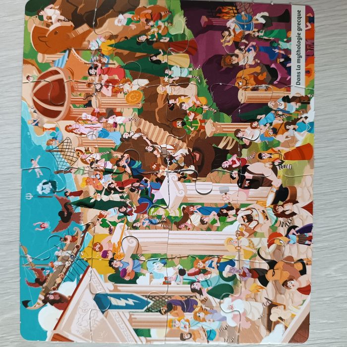 Petit puzzle avec poster 16 pièces mythologie grecque quelle histoire - photo numéro 2
