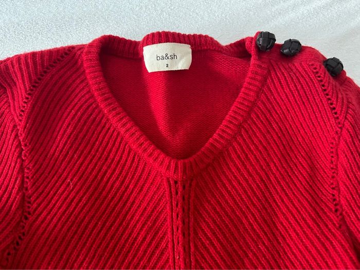 Pull Ba&Sh Ulysse T. 2 rouge - photo numéro 4