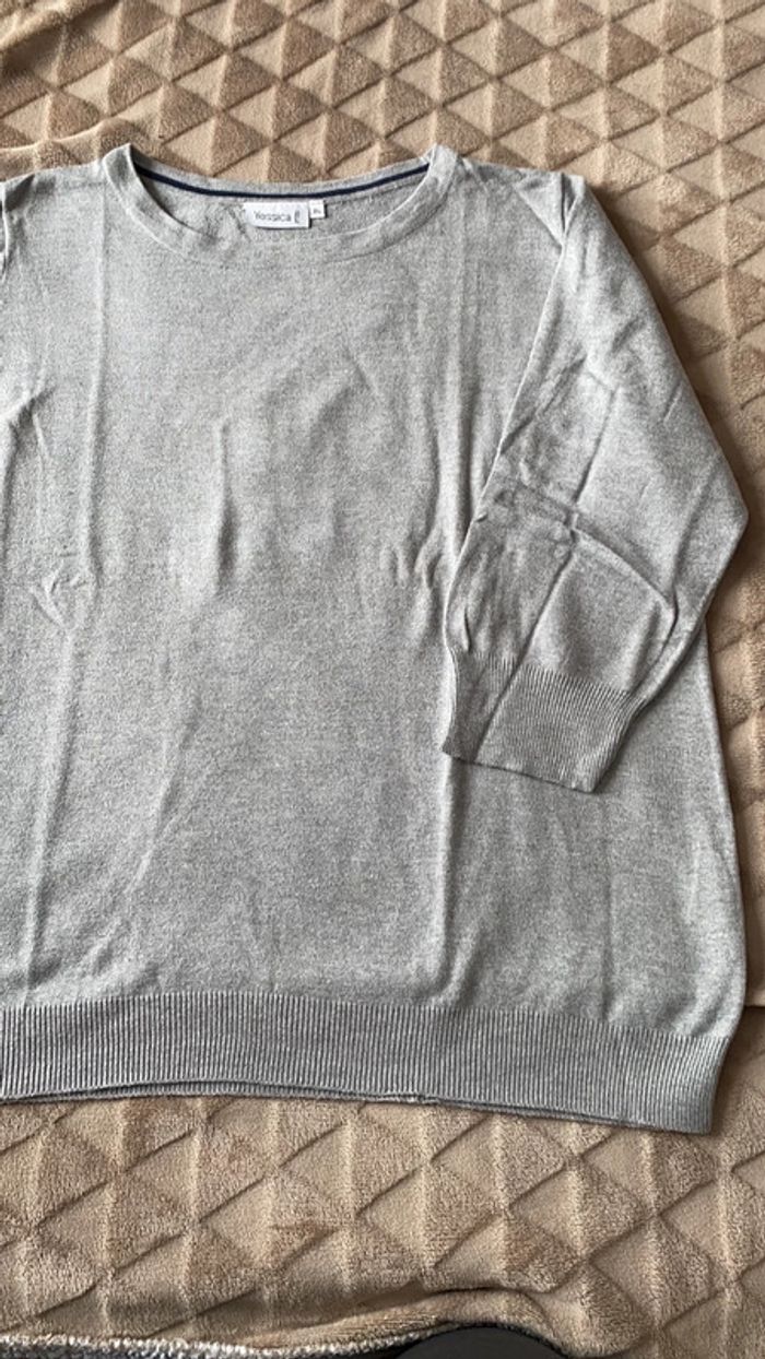 Pull fin gris - photo numéro 2