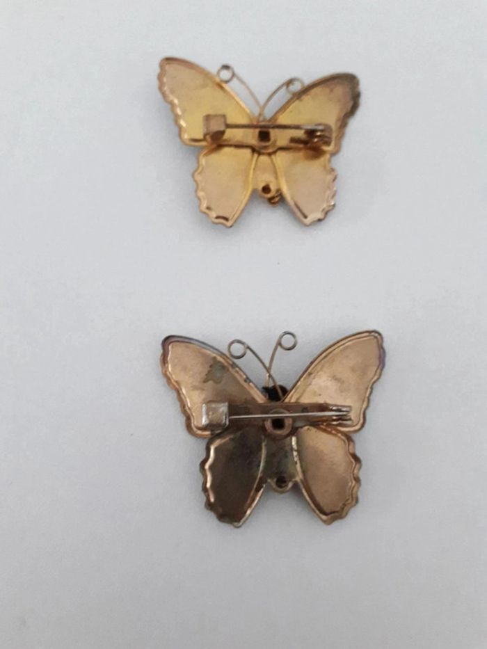2 broch papillon vintage - photo numéro 2
