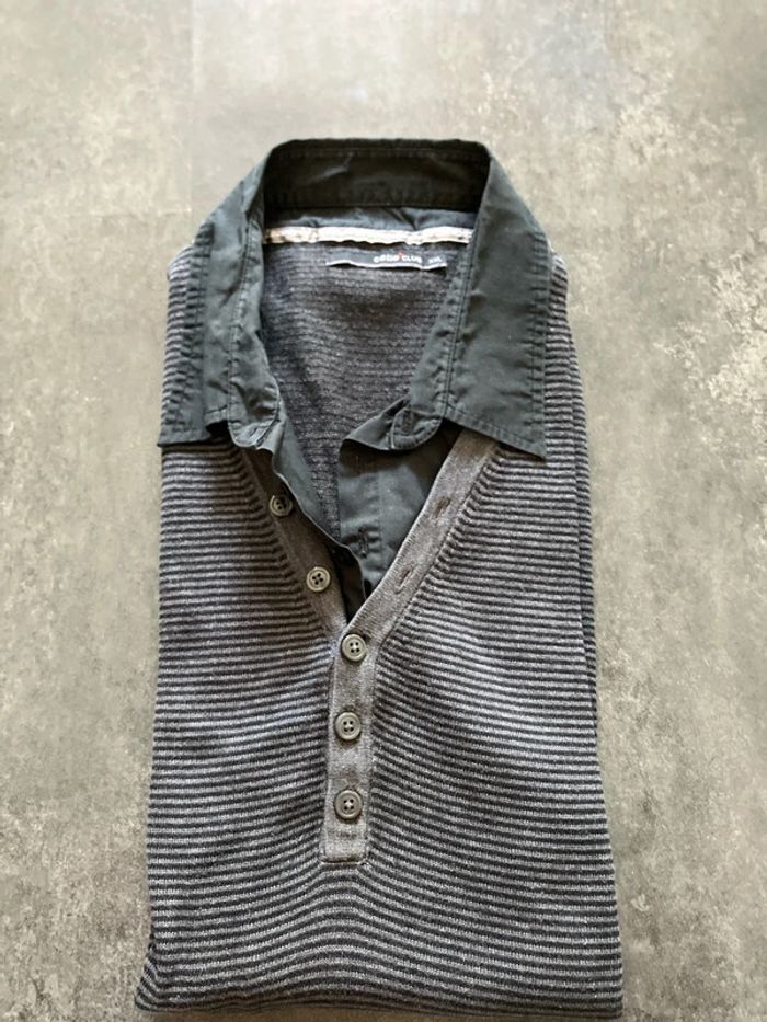 Pull avec col chemise - photo numéro 2