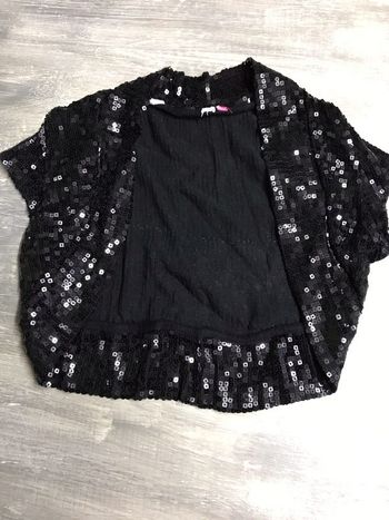 Boléro à strass noir